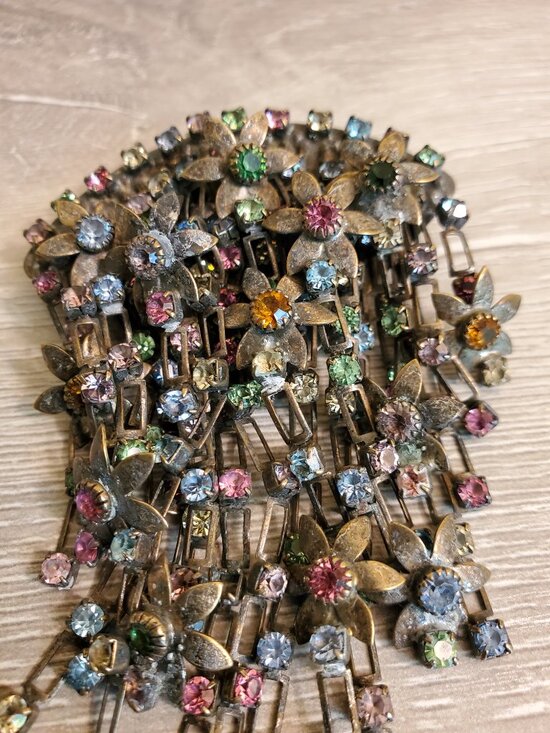 Sorrelli Flower Pin Multi Color Dangle